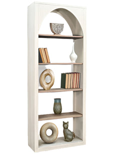 Light Wood Arch Bookcase
