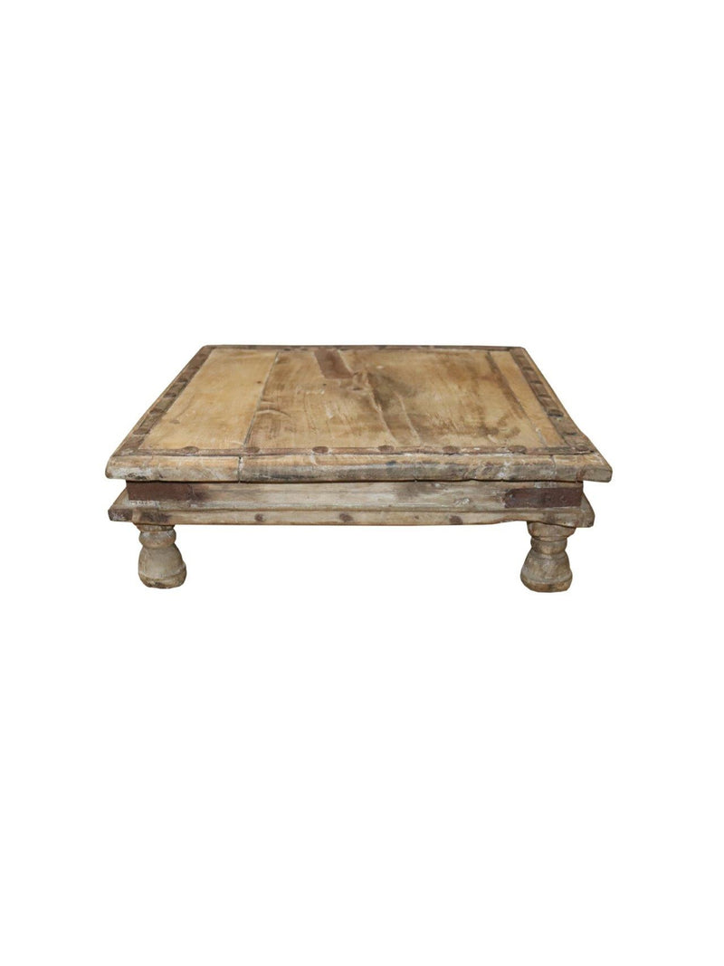 Light Wood & Metal Bajot