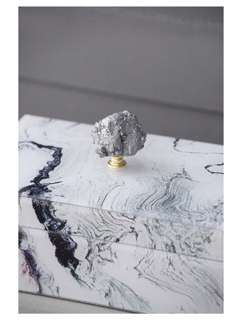 Aurora Box | White Swirl