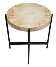 Burl Wood Side Tables