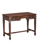Wood Desk w/Foot Bar