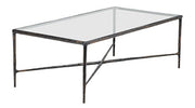 Glass & Bronze Coffee Table