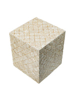 Capiz Block Stool