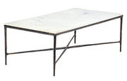 Marble and Bronze Coffee Table
