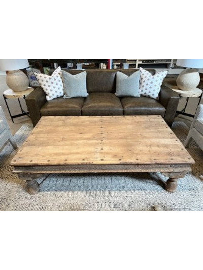 Wooden Carving Coffee Table | 65.5"