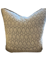 X Patterned 21" Pillow w/Contrasting Welt