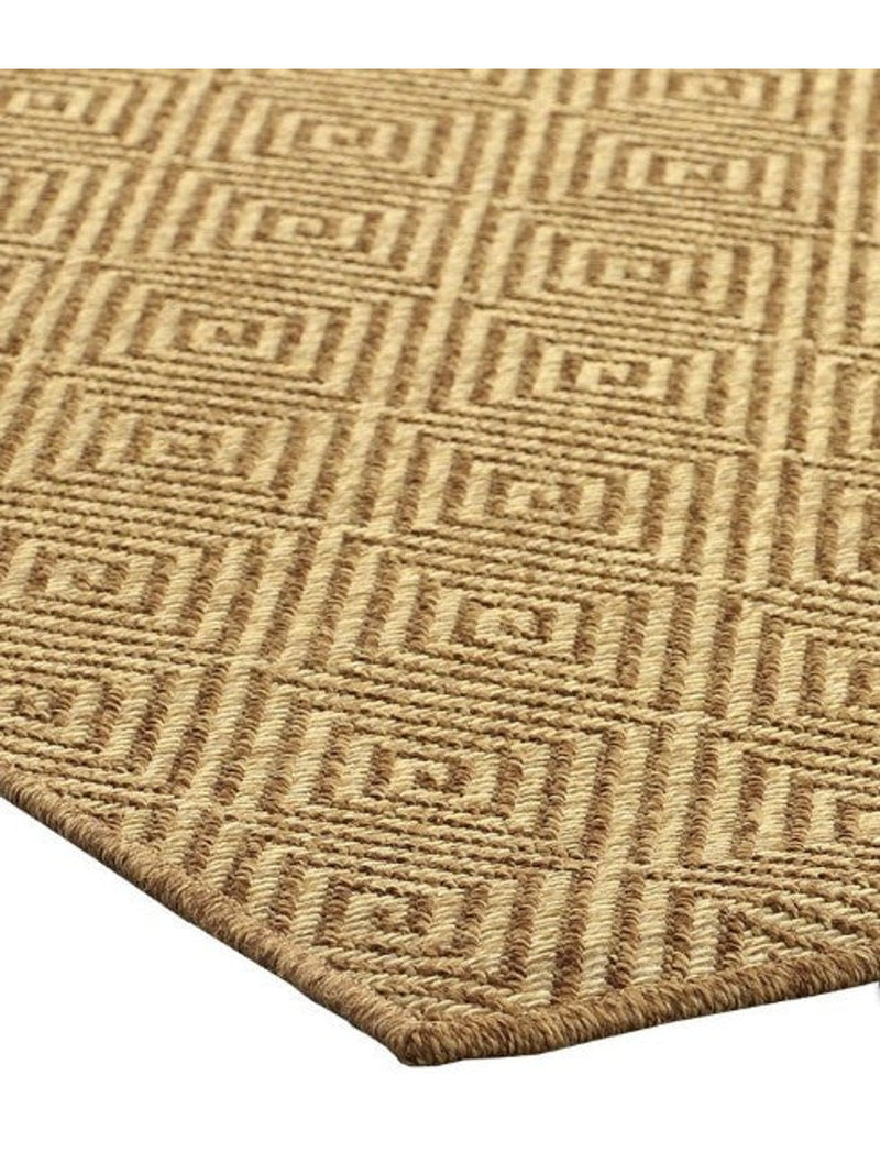 Maize Diamond Rug | Burnt Umber 8 x 10