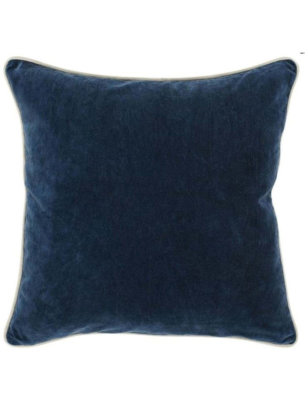 Heirloom Velvet 22" Throw Pillow | Navy