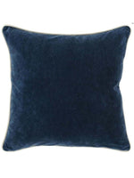 Heirloom Velvet 22" Throw Pillow | Navy