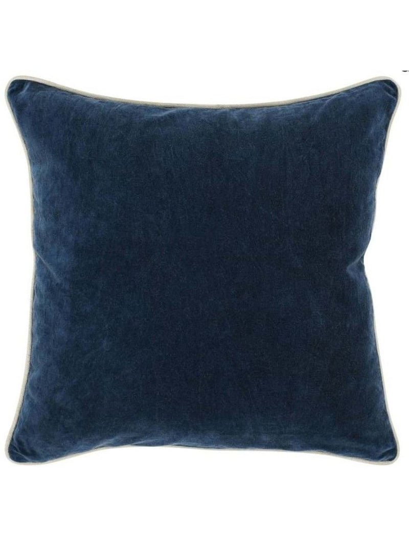 Heirloom Velvet 22" Throw Pillow | Navy