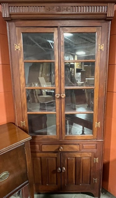 American Primitive Corner Cupboard