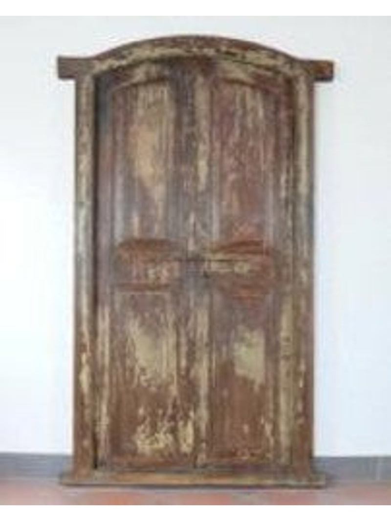 Old World Wood Door with Frame