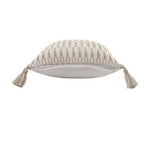 Natural White Tassel 20" Pillow