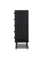 Rosedale 6 Drawer Tall Dresser- Ebony Oak