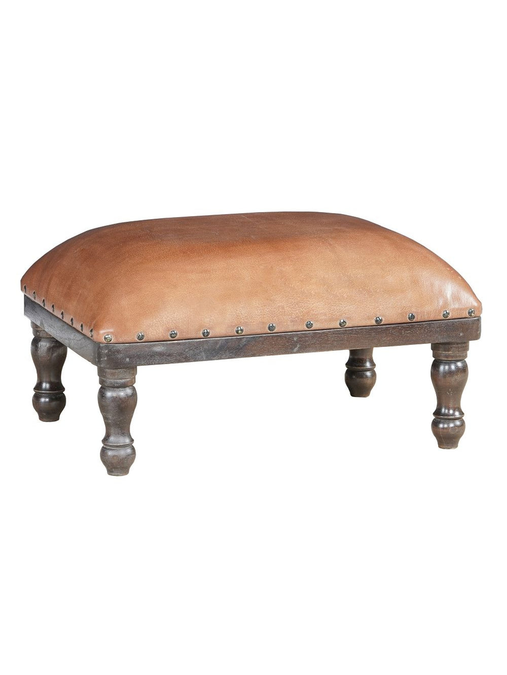 Brill Leather Stool | Tan