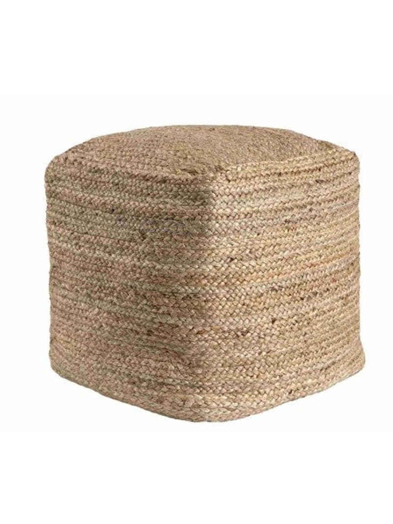Jute Natural Pouf | 1'-6" X 1'-6"