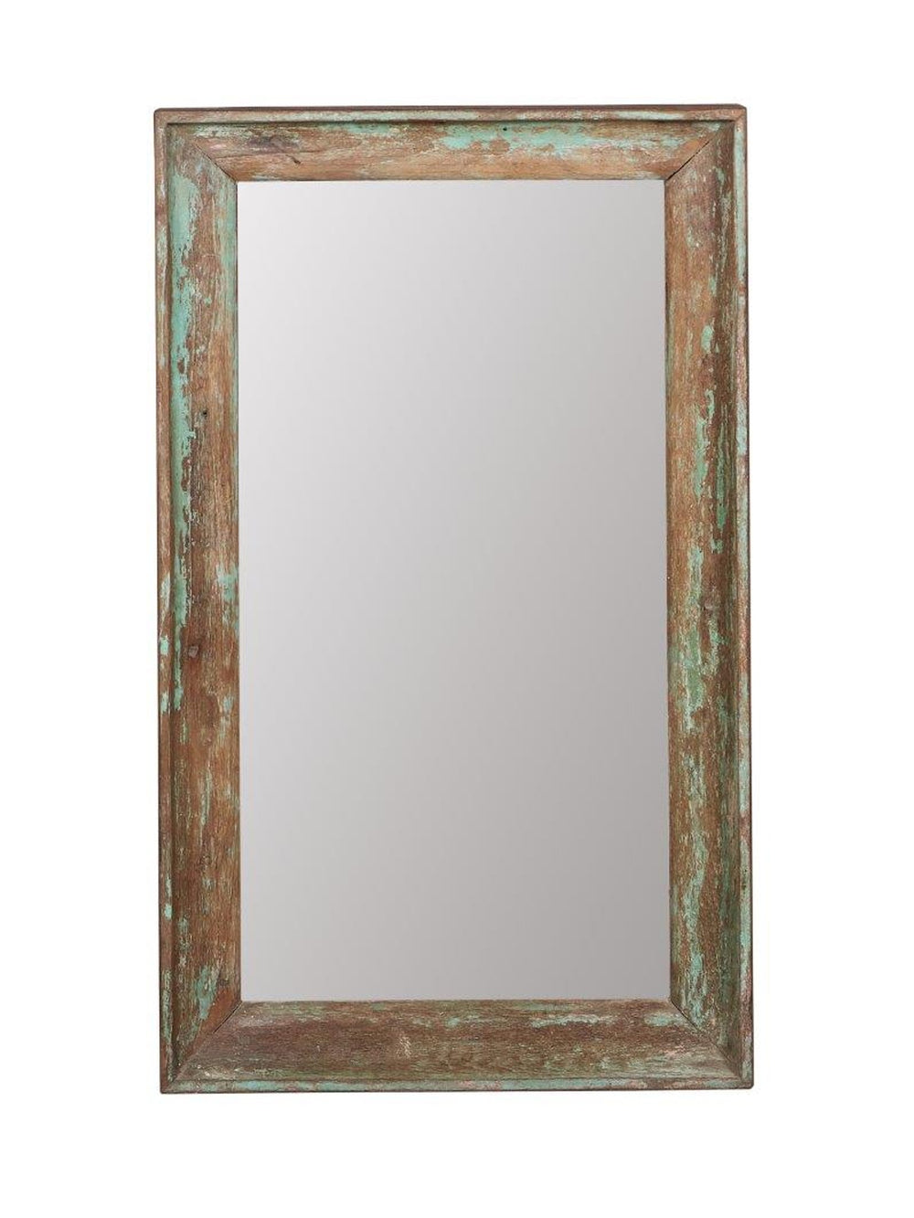 Brown & Green Wood Mirror | Vestige