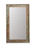 Brown & Green Wood Mirror | Vestige