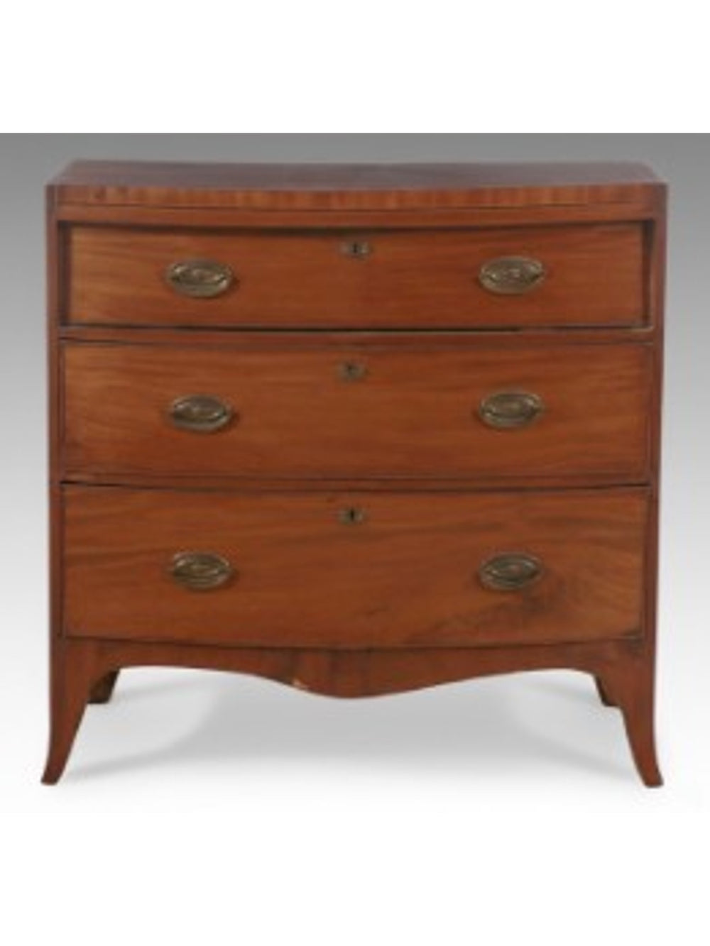 Georgian Mahogany Bow Front Dresser