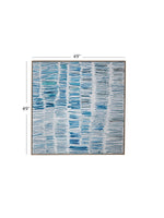Blue Gail Framed Canvas