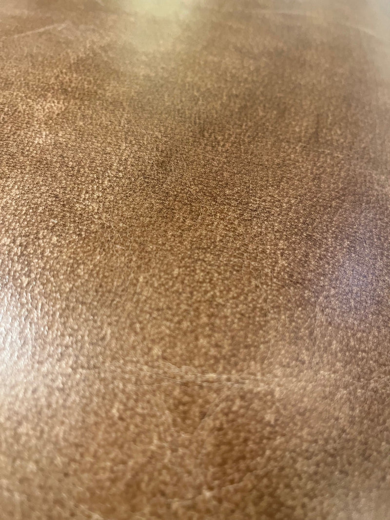 Drake Leather Stool | Bronze