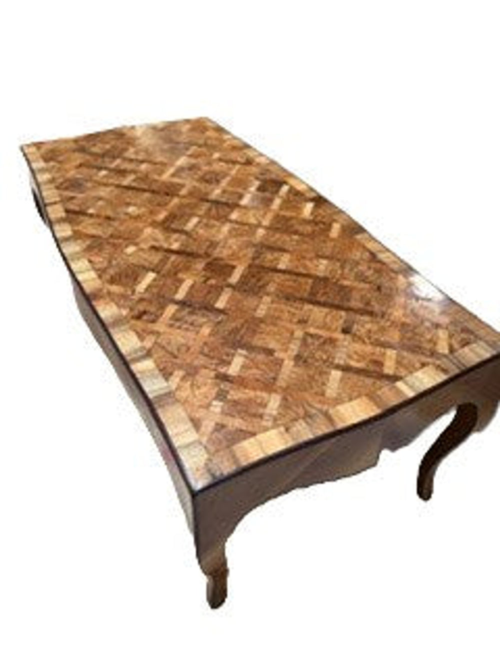 Burl Parquet Coffee Table