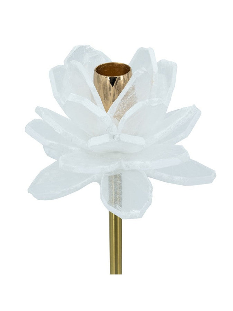 Selenite Stone Candle Holder