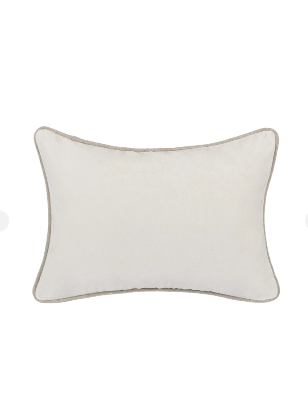 Heirloom Velvet Kidney Pillow | Ivory