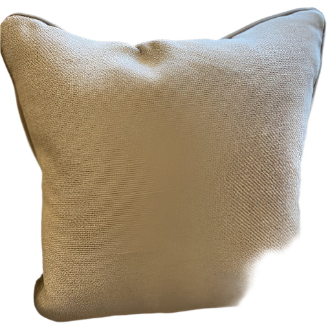X Patterned 21" Pillow w/Contrasting Welt
