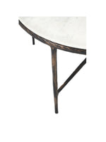 Marble & Bronze Round Coffee Table