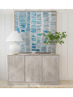 Blue Gail Framed Canvas