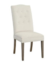 Camel Back Dining Chair w/ Buttons