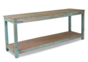 Blue Wooden Table