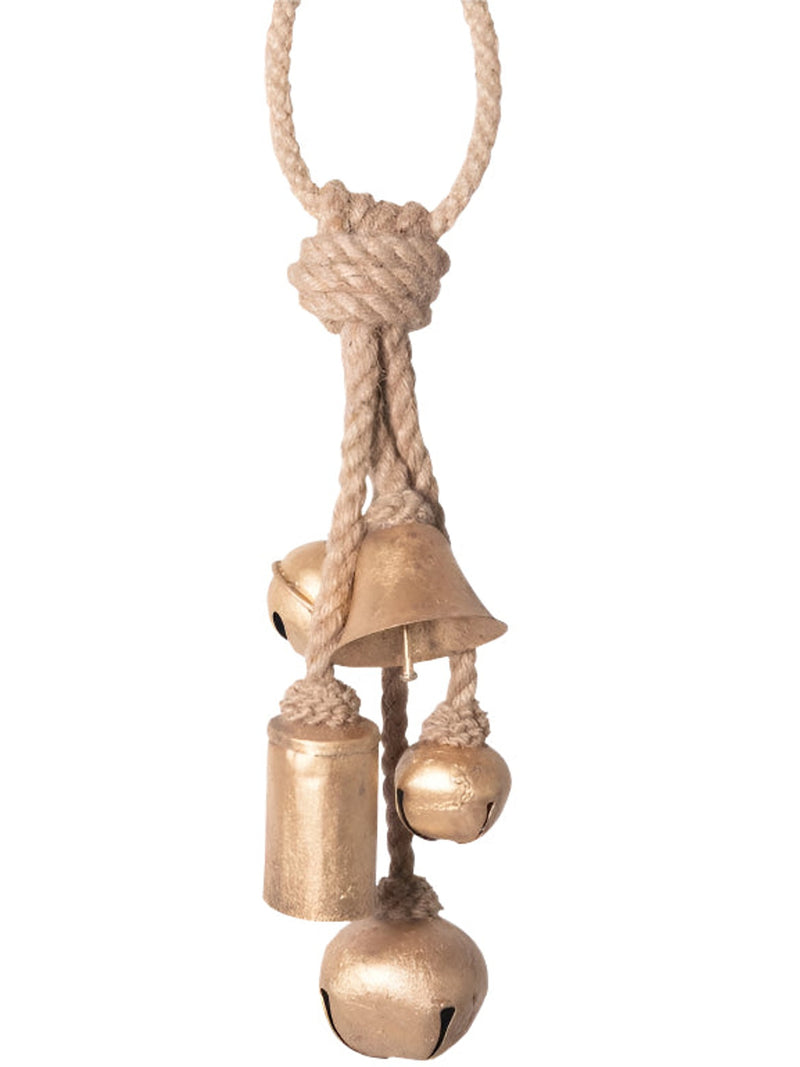 Metal Bells on Jute Hanger