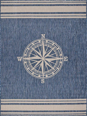 Compass Rug|Azure