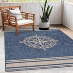 Compass Rug|Azure
