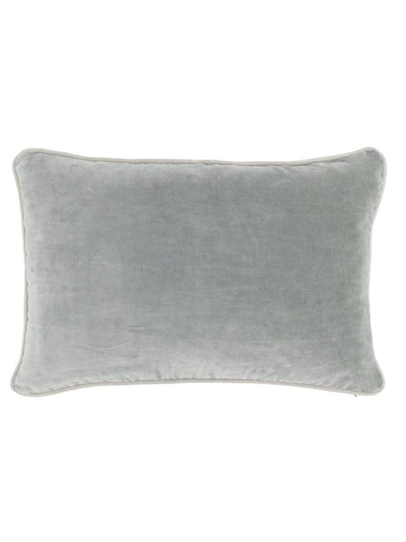 Heirloom Velvet Kidney Pillow | Bay Green