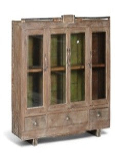 Unique Wooden Glass Sideboard