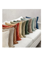 Heirloom Velvet 22" Throw Pillow | Navy