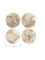 Round Agate Coasters, Multi Color