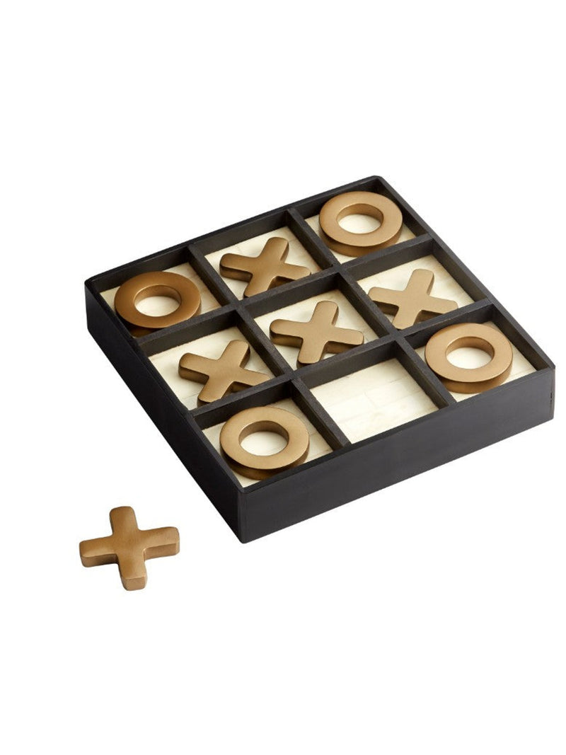 Tic-Tac-Glow Sculpture | Black/Gold/White