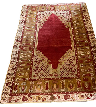 Vintage Turkish Prayer Rug