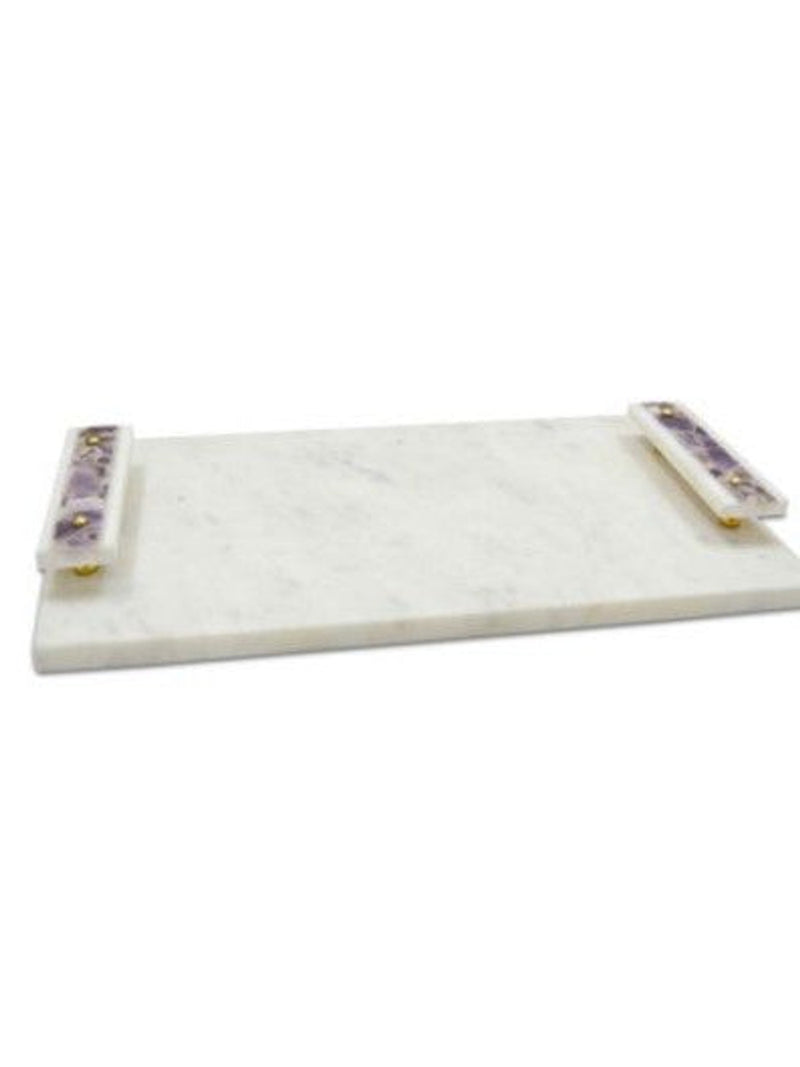 Marble & Amethyst Tray