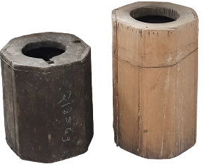 Round Wood Planter
