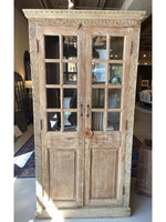 Teak & Glass 2 Door Cabinet