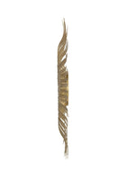 Round Gold Iron Sunburst Mirror