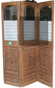 Wood 3 Panel Screen