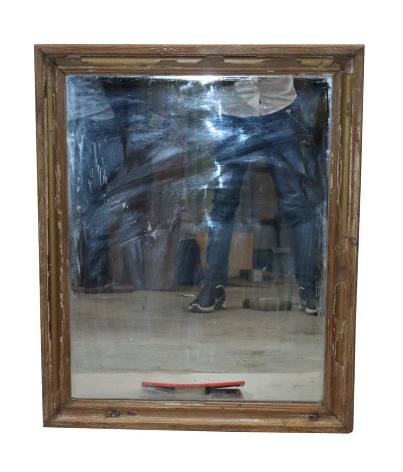 Wood Brown Framed Mirror