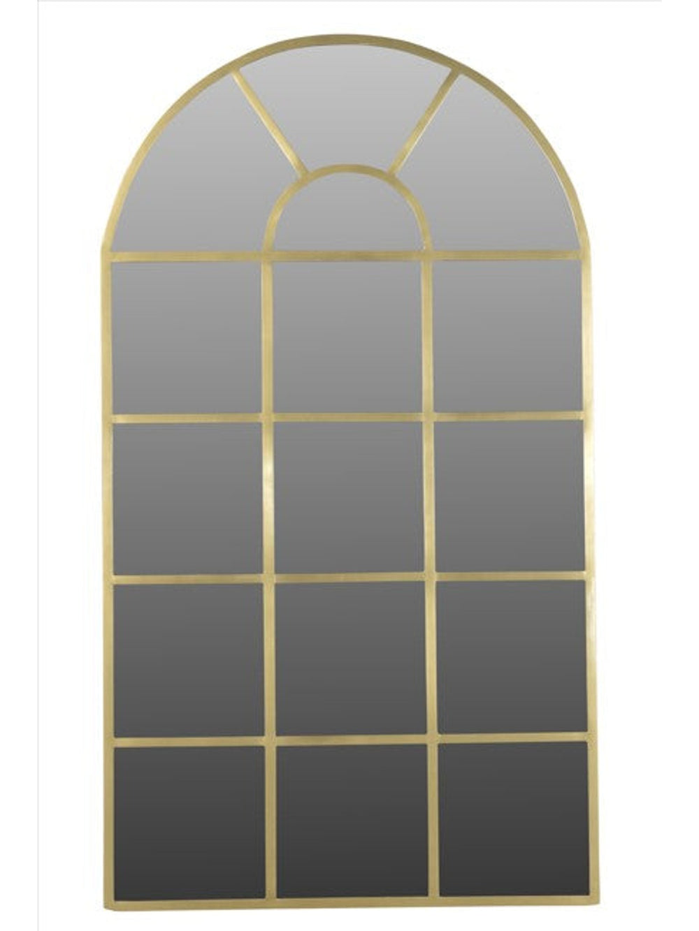 Aphrodite Arched Mirror Brass