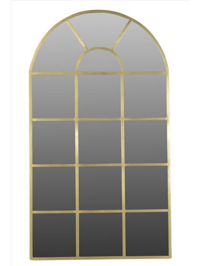 Aphrodite Arched Mirror Brass